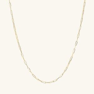 Mejuri 14k solid gold Boyfriend Bold Chain Necklace